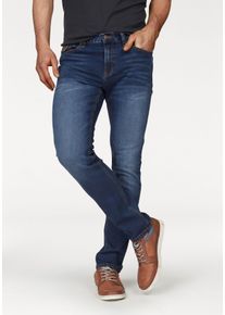 Bruno Banani Herren Straight-Jeans "Hutch", blau, modisch, Gr. 34, unifarben, Denim/Jeans, Obermaterial: 98% Baumwolle, 2% Elasthan, Jeans, gerade