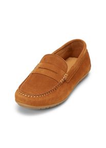 Marc O'Polo MARC O'POLO Damen Mokassin "aus Velours-Rindleder", Gr. 42, braun, Obermaterial: 100% Leder (Rind), unifarben, casual, Schuhe