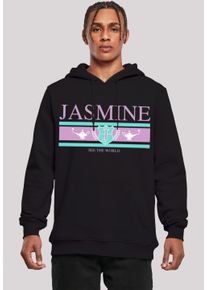 F4NT4STIC Herren Kapuzenpullover "Disney Jasmine See The World", schwarz, casual, Gr. XXXL, Obermaterial: 65% Baumwolle, 35% Polyester, Pullover,