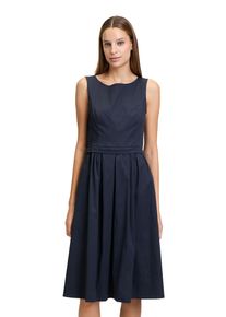 Vera Mont Damen Sommerkleid "Vera Mont Sommerkleid tailliert", blau, feminin, Gr. 46, Obermaterial: 75% Baumwolle, 22% Polyamid, 3% Elasthan.,
