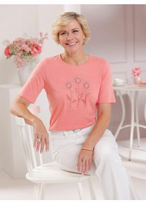 CLASSIC Damen Rundhalsshirt "Shirt", rosa, Gr. 40, unifarben, 50% Baumwolle, 50% Modal, Shirts