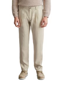 Marc O'Polo MARC O'POLO Herren Leinenhose "Osby jogger pleats", grau, casual, Gr. 36, Web, Obermaterial: 100% Leinen, Hosen