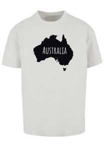 Merchcode Herren T-Shirt "Merchcode Herren Australia Heavy Oversize Tee-BY102", grau, casual, Gr. L, bedruckt, 100% Baumwolle, Shirts
