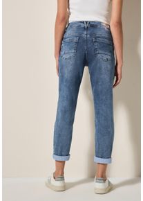 Cecil Damen Comfort-fit-Jeans, blau, casual, Gr. 36, unifarben, Jeans, 77% Baumwolle, 20% Polyester, 3% Elasthan, Jeans, aus Baumwolle mit