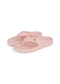 Tommy Hilfiger Damen Zehentrenner "TH COMFORT BEACH SANDAL", Gr. 35, rosa, Synthetik, modisch, Schuhe, Dianette, Sommerschuh, Bequemschuh mit kleiner