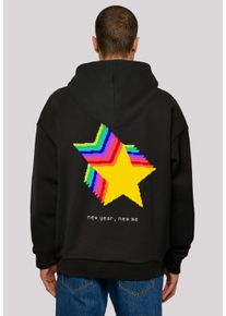 F4NT4STIC Herren Kapuzenpullover "SIlvester Party Happy People Only", schwarz, casual, Gr. XXL, Obermaterial: 100% Baumwolle, Pullover, Print