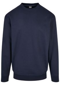 Urban Classics Herren Rundhalspullover "Urban Classics Herren Crewneck Sweatshirt", blau, casual, Gr. L, unifarben, 65% Baumwolle, 35% Polyester,