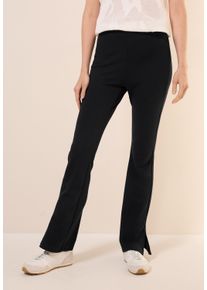 Cecil Damen Leggings, schwarz, casual, Gr. L, unifarben, Stoff, 48% Viskose, 47% Polyester, 5% Elasthan, Hosen, mit Elastikbund