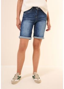 Cecil Damen Comfort-fit-Jeans, blau, casual, Gr. 36, unifarben, Jeans, 78% Baumwolle, 20% Polyester, 2% Elasthan, Jeans, 5-Pocket-Style