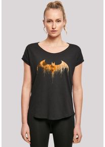 F4NT4STIC Damen T-Shirt "DC Comics Batman Arkham Knight Halloween Moon Logo", schwarz, casual, Gr. S, Obermaterial: 100% Baumwolle, Shirts, Print