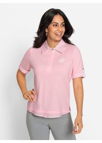Inspirationen Damen Poloshirt "Poloshirt", rosa, Gr. 38, unifarben, 100% Baumwolle, Shirts