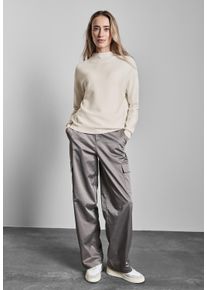 Street One Damen Strickpullover, weiß, casual, Gr. 44, unifarben, Stoff, 30% Polyester, 29% Polyacryl, 21% Viskose, 20% Nylon, Pullover, aus softem