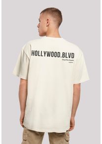 F4NT4STIC Herren T-Shirt "Hollywood blvd OVERSIZE TEE", beige, casual, Gr. M, Obermaterial: 100% Baumwolle, Shirts, Print