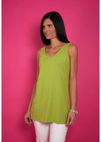 Seidel Moden Damen Longtop, grün, casual, Gr. 42, Obermaterial: 95% Viskose, 5% Elasthan, Tops, in schlichtem Design, MADE IN GERMANY