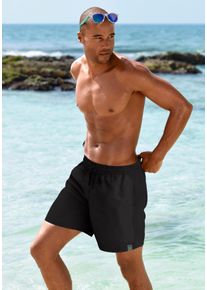 Chiemsee Herren Badeshorts, schwarz, Gr. L, Obermaterial: 100% Polyester, Badehosen