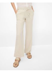 Brax Damen Culotte "Style FARINA", braun, Gr. 21, 100% Leinen, Hosen