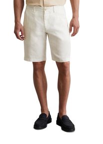 Marc O'Polo MARC O'POLO Herren Shorts "aus reinem Leinen", weiß, casual, Gr. 31, unifarben, Obermaterial: 100% Leinen, Hosen