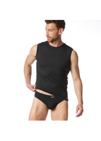 Bruno Banani Herren Unterhemd "CHECK LINE 2.0 TANK TOP", Gr. 8, schwarz, Obermaterial: 90% Polyamid, 7% Elasthan, 3% sonstige Fasern, basic,