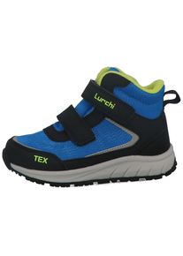 Lurchi Kinder Kletterschuh "Ledri-TEX", Gr. 29, blau, Lederimitat, Textil, sportlich, Schuhe, Boots, mit TEX-Ausstattung, Größenschablone zum Download