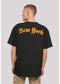 F4NT4STIC Herren T-Shirt "New York Orange OVERSIZE TEE", schwarz, casual, Gr. XXXL, Obermaterial: 100% Baumwolle, Shirts, Print