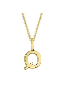 ONE ELEMENT Damen Ketten-Anhänger "Buchstaben Anhänger aus 333 Gelbgold", Buchstabe Q, Gelbgold 333-Gold, gold, Gelbgold 333, Gold, Schmuckanhänger,