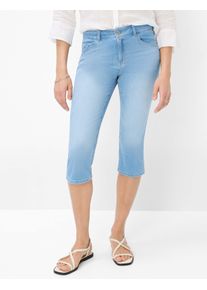 Brax Damen 5-Pocket-Jeans "Style SHAKIRA C", blau, Gr. 21, 79% Baumwolle, 11% Polyester, 8% Lyocell, 2% Elasthan, Jeans