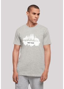 F4NT4STIC Herren T-Shirt "Cities Collection - New York skyline", grau, casual, Gr. XXL, Obermaterial: 100% Baumwolle, Shirts, Print