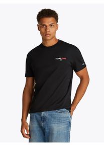Tommy Jeans Herren T-Shirt "TJM REG DNA GRAPHIC TEE EXT", schwarz, casual, Gr. XXL, Single Jersey, Obermaterial: 100% Baumwolle, Shirts
