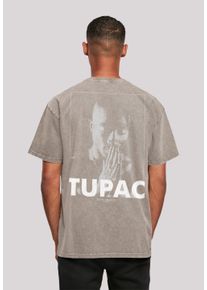 F4NT4STIC Herren T-Shirt "Tupac 2Pac Shakur Praying", grau, casual, Gr. XXXL, Obermaterial: 100% Baumwolle, Shirts, Premium Qualität