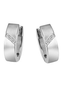 Firetti Damen Paar Creolen "Schmuck Geschenk Silber 925 Ohrschmuck glitzernd", Silber 925 (Sterlingsilber), silber, Silber 925 (Sterlingsilber),