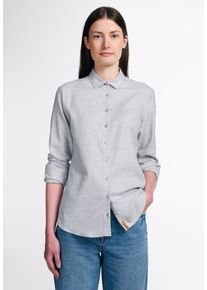 Eterna Damen Hemdbluse "REGULAR FIT", grau, casual, Gr. 38, 100% cotton, Blusen, EASY IRON (bügelleicht)