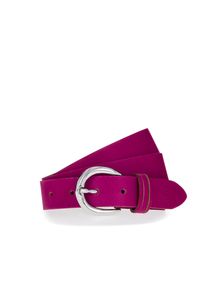 Tamaris Damen Ledergürtel, pink, Basic,casual,klassisch,modisch, Gr. 110, Rindsleder, Gürtel, mit glänzender silberfarbener Schließe