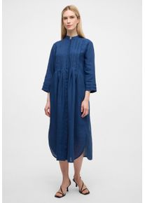 Eterna Damen Blusenkleid "LOOSE FIT", blau, casual, Gr. 42, 100% Leinen, Kleider