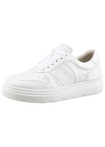 Waldläufer WALDLÄUFER Damen Plateausneaker "H-TAMIRA", Gr. 4,5, weiß, Nappaleder, unifarben, sportlich, Schuhe, Halbschuh, Freizeitschuh, Sneaker in