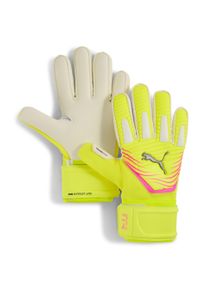 Puma Damen Torwarthandschuhe "FUTURE Match NC Fußball Torwarthandschuhe Unisex"gelb alert sun struck pink, Gr. 9, Obermaterial: 100% Polyester;