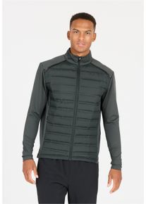 Endurance Herren Laufjacke "MIDAN", grün, casual, Gr. 4XL, unifarben, 100% Polyester, Jacken, mit wärmenden Steppeinsätzen