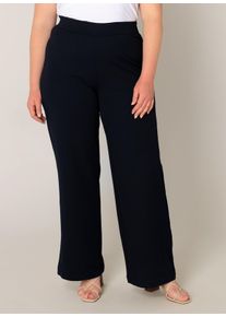 Damen Treggings "Arah", blau, casual, Gr. 52, Base Level Curvy, Web, Obermaterial: 97% Polyester, 3% Elasthan, Hosen, mit elastischem Bund