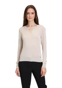 BETTY & CO BETTY & CO Damen Strickpullover "Betty & Co Strickpullover mit Lurexfaden", beige, feminin, Gr. 38, Strick, Obermaterial: 88% Viskose, 6% Polyester