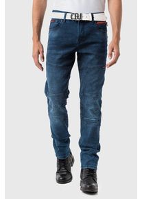 Cipo & Baxx CIPO & BAXX Herren Slim-fit-Jeans "Jeans", blau, casual, Gr. 36, unifarben, 98% Baumwolle;2% Elasthan, Jeans, im washed Look