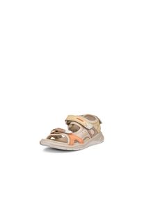 Ecco Kinder Riemchensandale "X-TRINSIC K", Gr. 27, bunt, Leder, Textil, kontrastfarbene Details, sportlich, Schuhe, Outdoorsandale, Trekkingschuh,