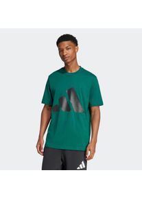 Herren T-Shirt "M BL SJ T", grün, sportlich, Gr. XXL, adidas Sportswear, Obermaterial: 100% Baumwolle, Shirts