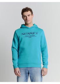 NO EXCESS Herren Hoodie "NO EXCESS Kapuzenpullover Sweater Hooded", blau, Gr. L, 70% Baumwolle, 30% Polyester, Sweatshirts