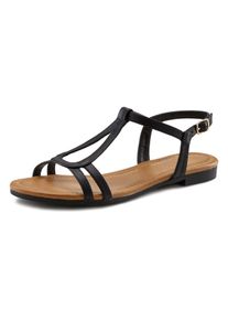 Vivance Damen Sandale "Sommerschuh", Gr. 35, schwarz, Obermaterial: 100% Lederimitat. Futter: 100% Lederimitat. Decksohle: 100% Lederimitat.