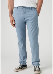 Levi's LEVI'S Herren Chinohose "Chino Taper", blau, casual, Gr. 33, Web, Obermaterial: 70% Baumwolle, 28% Leinen, 2% Elasthan, Hosen, mit optimalem