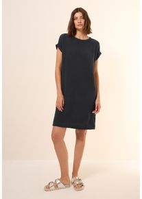 Cecil Damen Midikleid, schwarz, casual, Gr. S, unifarben, Web, 100% Baumwolle, Kleider, aus 100% Baumwolle