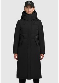 Khujo Damen Steppmantel "BARLA", schwarz, modisch, Gr. M, unifarben, Web, Steppware, Obermaterial: 55% Baumwolle, 45% Polyester. Futter: 100% Nylon.