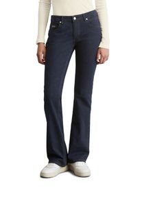 Marc O'Polo Damen Bootcut-Jeans "aus softem Denim", blau, casual, Gr. 28, MARC O'POLO DENIM, unifarben, Obermaterial: 99% Baumwolle, 1% Elasthan, Jeans