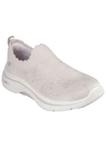 Skechers Damen Slip-On Sneaker "GO WALK ARCH FIT 2.0-ROSA LINDA", Gr. 36, beige, Textil, casual, Schuhe, Trainingsschuh, Schnürschuh mit
