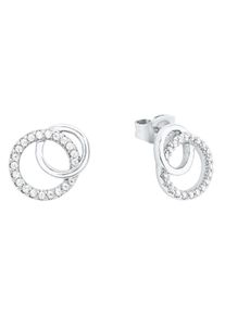 Amor Damen Paar Ohrstecker "Schmuck Geschenk Ohrschmuck Kreise, 2026212 Silber 925", Silber 925 (Sterlingsilber), bunt, Silber 925 (Sterlingsilber),