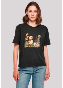 F4NT4STIC Damen T-Shirt "Niedliche Enten Ostereier", schwarz, casual, Gr. M, Obermaterial: 100% Baumwolle, Shirts, Premium Qualität